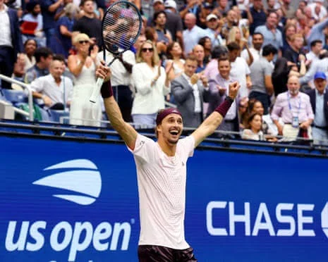 Alexander Zverev celebrates after winning US Open 2026