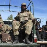 Map and security checkpoint symbolizing counterterrorism operations in Balochistan