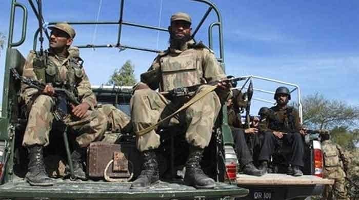 Map and security checkpoint symbolizing counterterrorism operations in Balochistan