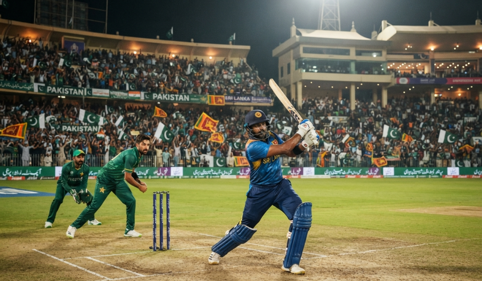 Sri Lanka cricket team during their tour of Pakistan featuring T20 and Test matches