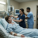 Christa Pike receiving hospital treatment after surviving a failed lethal injection execution attempt in Tennessee