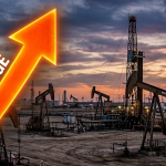 Oil prices chart and tanker with Brent crude above $104 as Trump hails Russian diesel exports and Saudi attacks raise risks