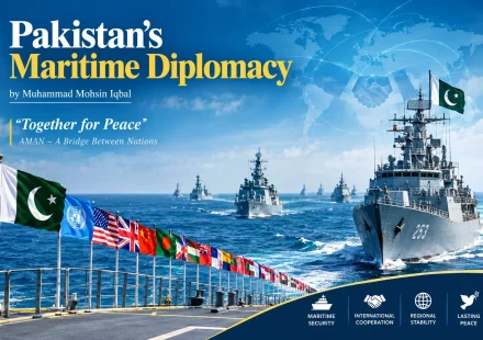Pakistan Navy warships sailing in formation during a maritime exercise in the Arabian Sea.