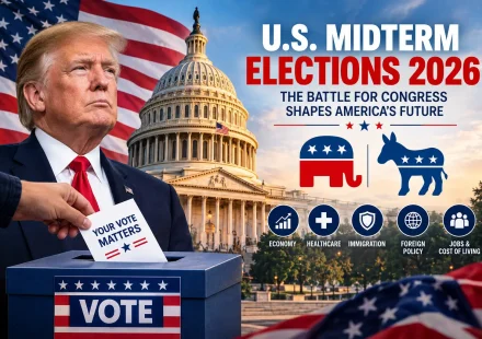US Capitol building in Washington, DC, representing the 2026 midterm elections and the political contest over control of Congress.