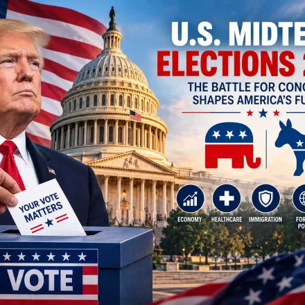 US Capitol building in Washington, DC, representing the 2026 midterm elections and the political contest over control of Congress.