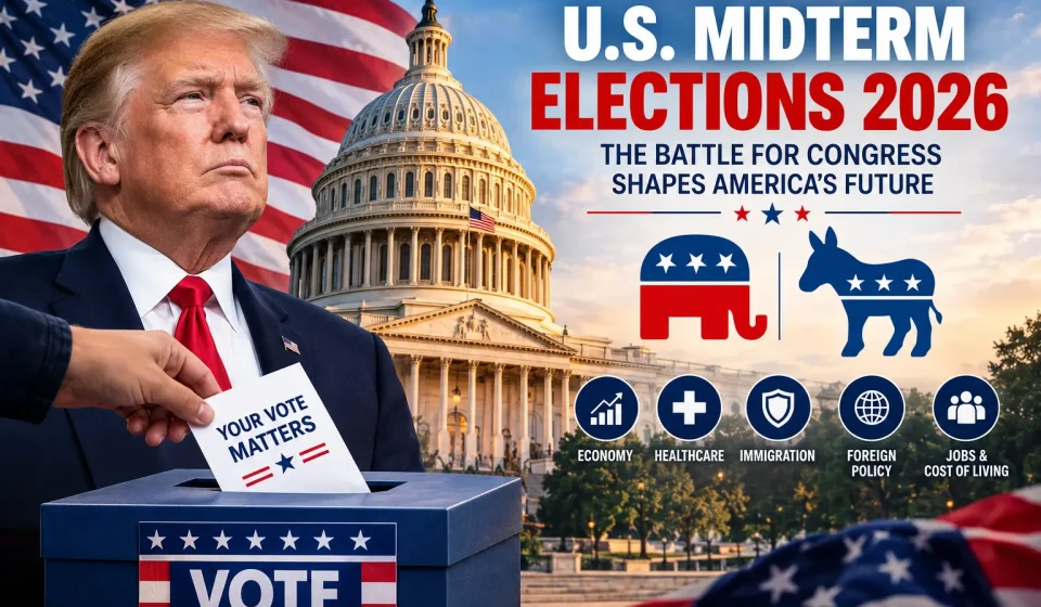 US Capitol building in Washington, DC, representing the 2026 midterm elections and the political contest over control of Congress.