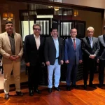 Yousuf Dewan Companies Chairman Dewan Muhammad Yousuf Farooqui meets Uzbekistan Ambassador Alisher Tukhtaev in Islamabad.