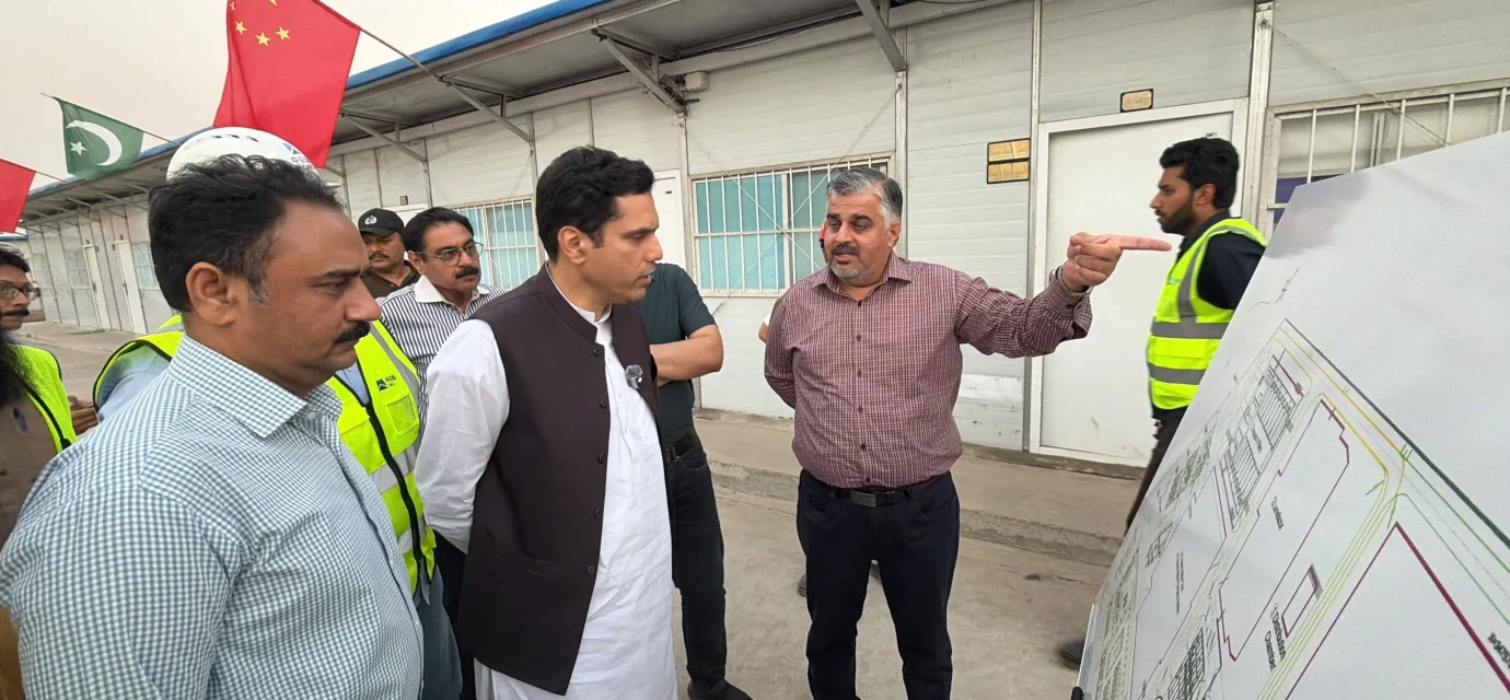 Faisalabad Water Treatment Project pipeline work at Awagat