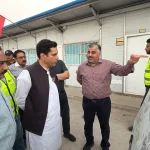 Faisalabad Water Treatment Project pipeline work at Awagat