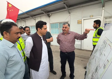 Faisalabad Water Treatment Project pipeline work at Awagat