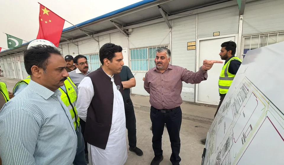 Faisalabad Water Treatment Project pipeline work at Awagat