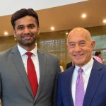 Emaduddin with Houston Mayor John Whitmire