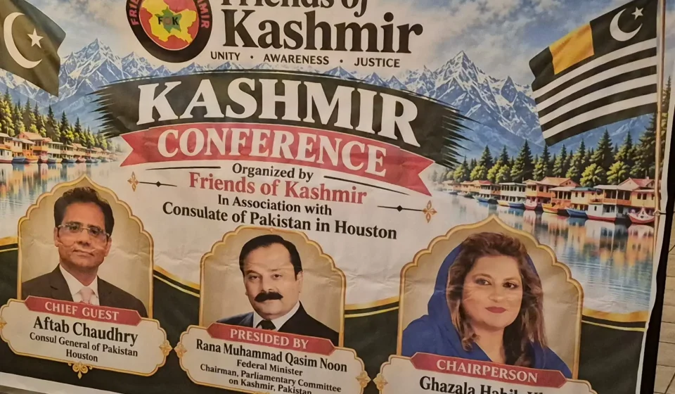 Friends of Kashmir Conference at Lasbela Restaurant, Sugar Land, Texas