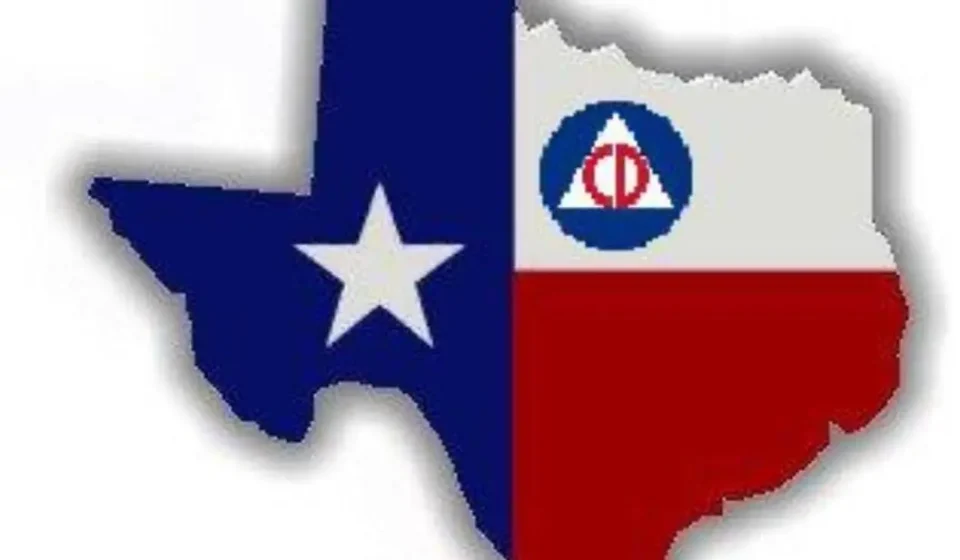 Texas emergency management officials monitoring disaster preparedness and emergency response operations at an emergency operations center.