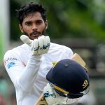 Dhananjaya de Silva walks off the field after announcing he quits as Sri Lanka Test captain