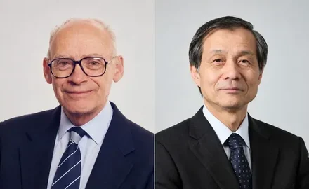 Henri Kagan and Kenso Soai, winners of the Nobel Prize in Chemistry 2026, announced at the Royal Swedish Academy of Sciences
