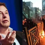 Elon Musk and a Starlink satellite dish as India rejects his claim that oligarchs are blocking Starlink India
