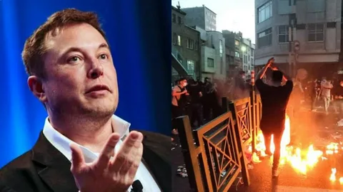 Elon Musk and a Starlink satellite dish as India rejects his claim that oligarchs are blocking Starlink India