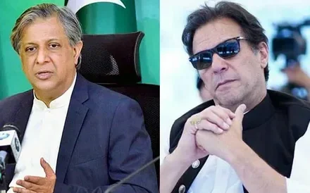 Information Minister Attaullah Tarar speaks at a press conference as he assails PTI over lack of governance in Khyber Pakhtunkhwa