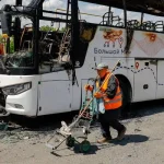 Russia Glide Bomb Attack on Kramatorsk Civilian Buses