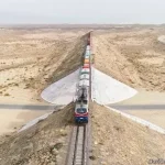 Proposed railway corridor connecting Central Asia through Afghanistan to Arabian Sea ports