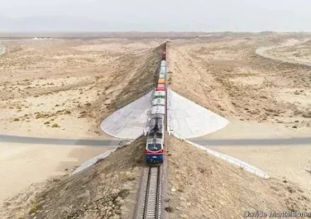 Proposed railway corridor connecting Central Asia through Afghanistan to Arabian Sea ports