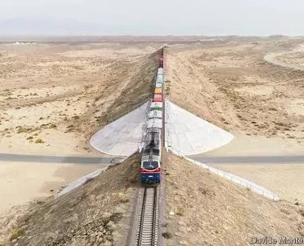 Proposed railway corridor connecting Central Asia through Afghanistan to Arabian Sea ports