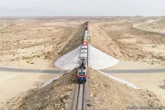 Proposed railway corridor connecting Central Asia through Afghanistan to Arabian Sea ports